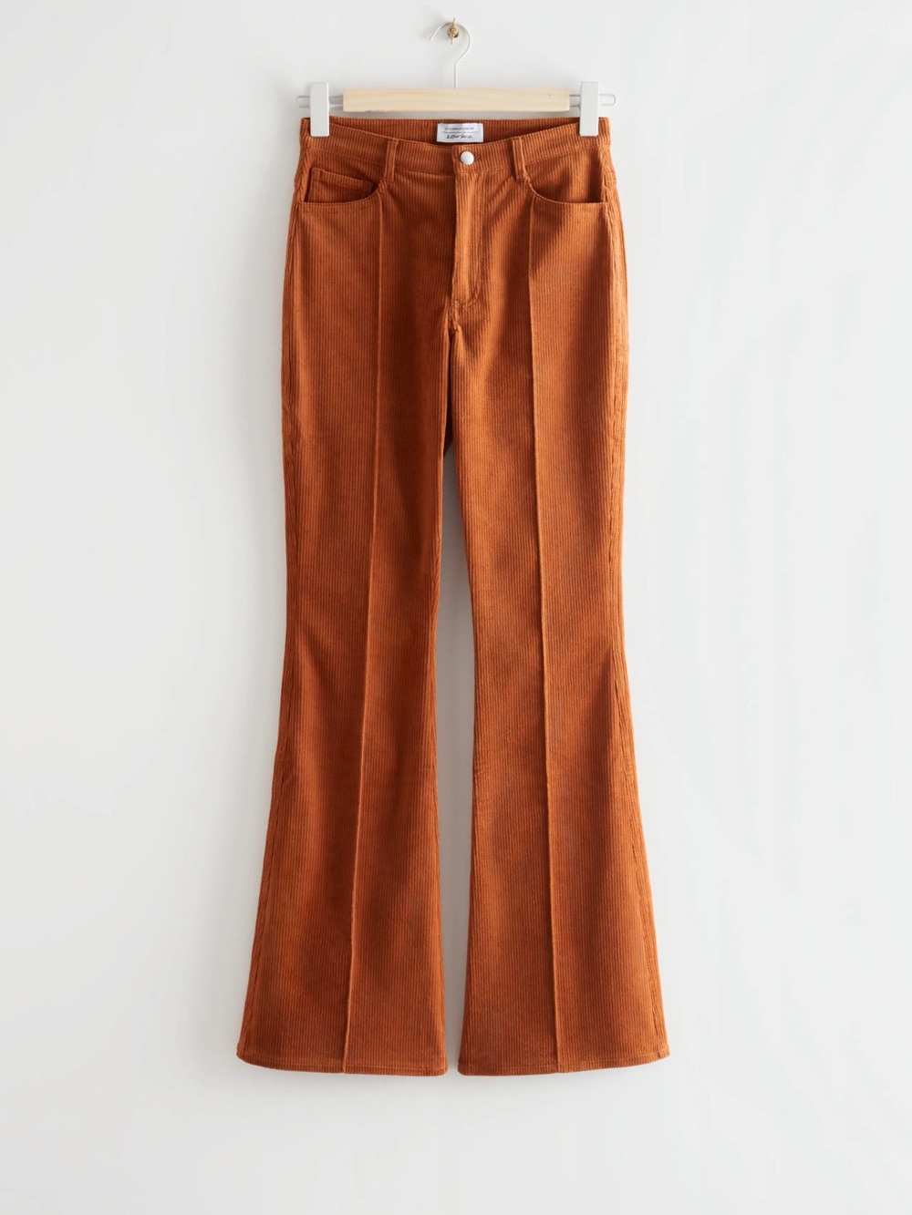 & Other Stories Corduroy Flared Trouser Pants | Cognac Brown | 0